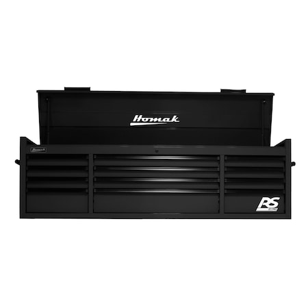 Homak 72in RS PRO 12 DR TOP CHEST W/OUTL-BK BK02072120